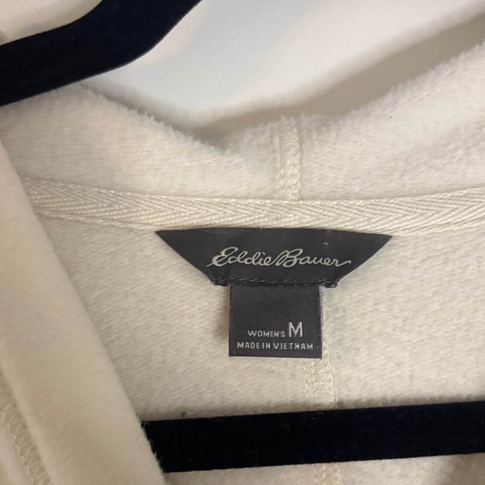 Eddie Bauer Cream Women's Hoodie - Picture 2 of 3